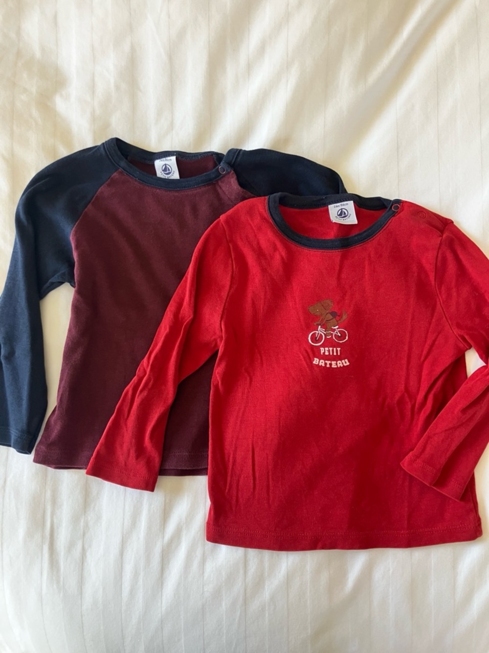 Lot of 2 Petit Bateau Tops - Size 2T